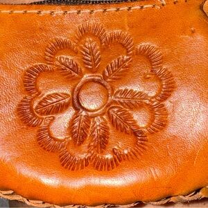 Unique Leather Coin purse with key chain